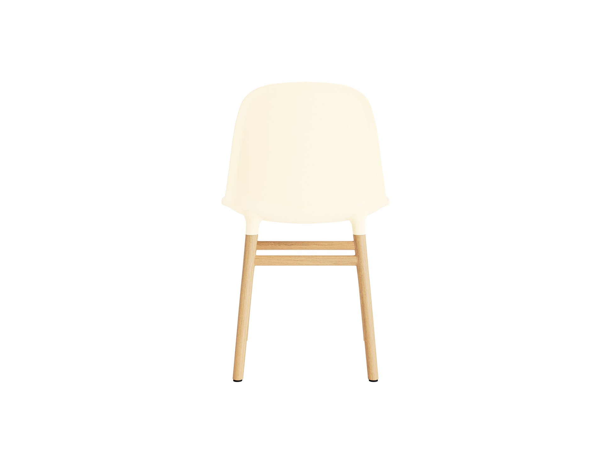 Form Chair Wood by Normann Copenhagen - Lacquered Oak Base / Cream