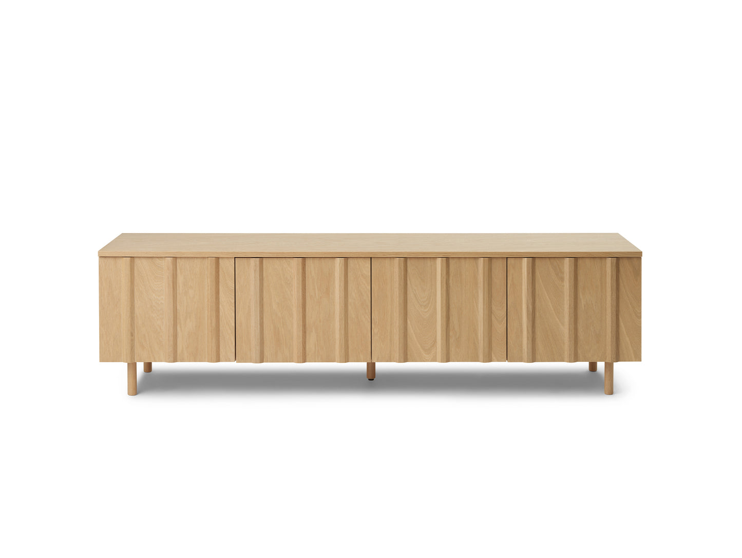 Rib Sideboard by Normann Copenhagen - Low / Lacquered Oak Veneer