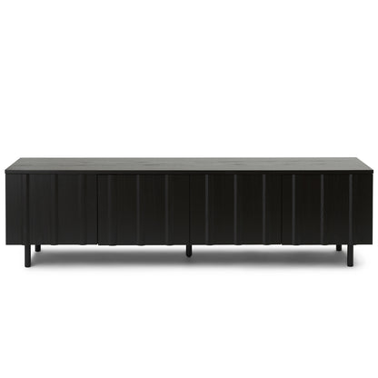 Rib Sideboard by Normann Copenhagen - Low / Black Painted Oak Veneer