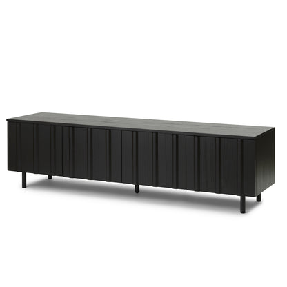 Rib Sideboard by Normann Copenhagen - Low / Black Painted Oak Veneer