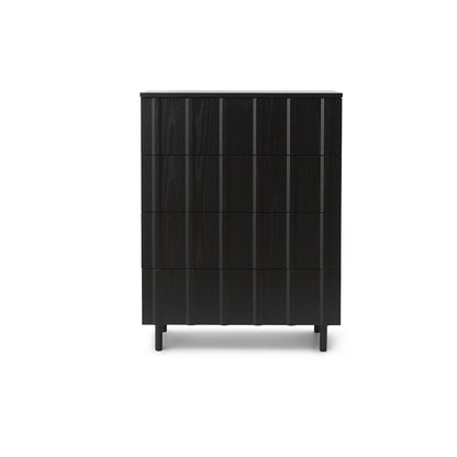 Rib Dresser by Normann Copenhagen - Black Painted Oak Veneer