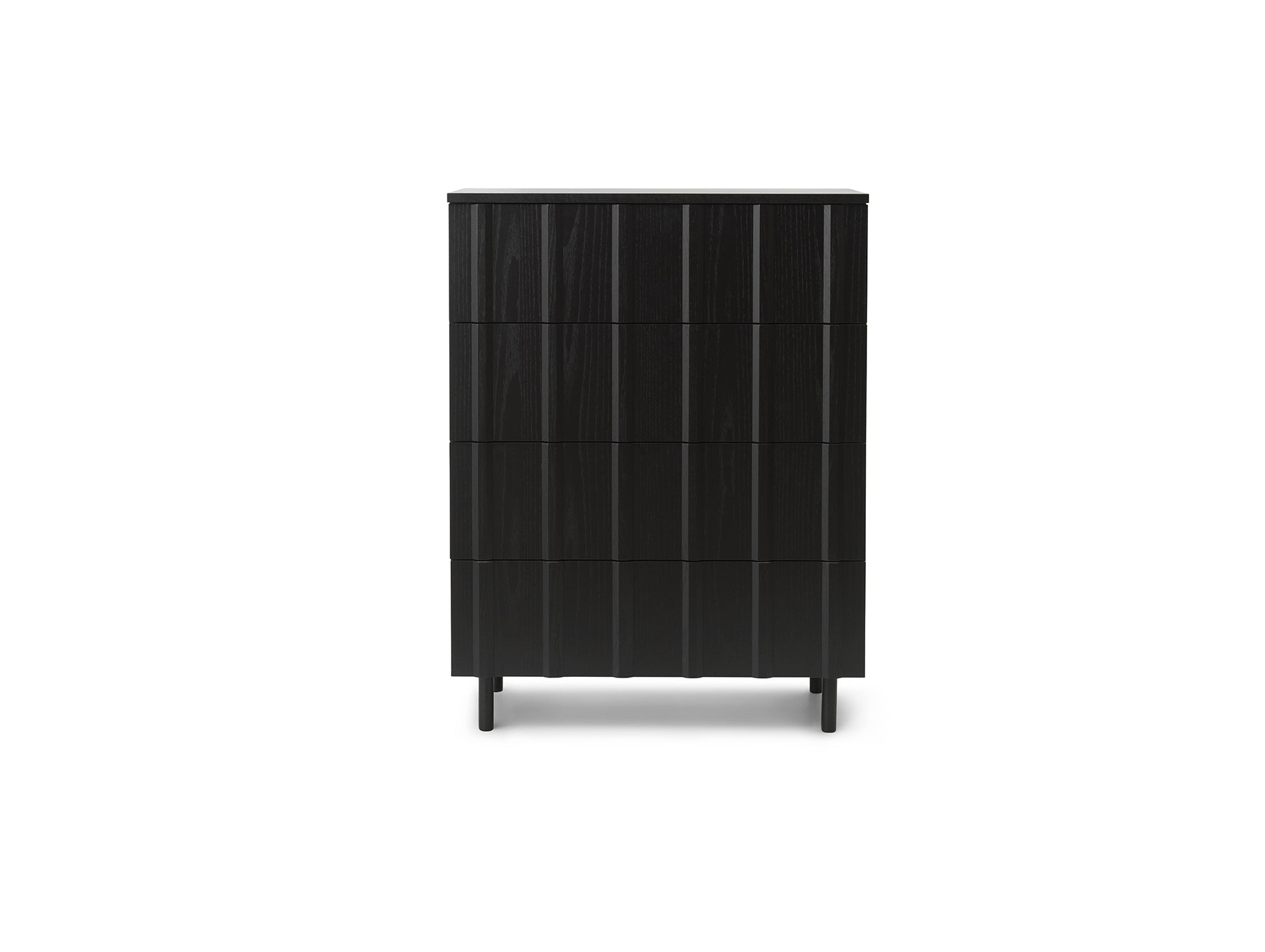 Rib Dresser by Normann Copenhagen - Black Painted Oak Veneer
