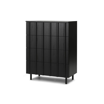 Rib Dresser by Normann Copenhagen - Black Painted Oak Veneer