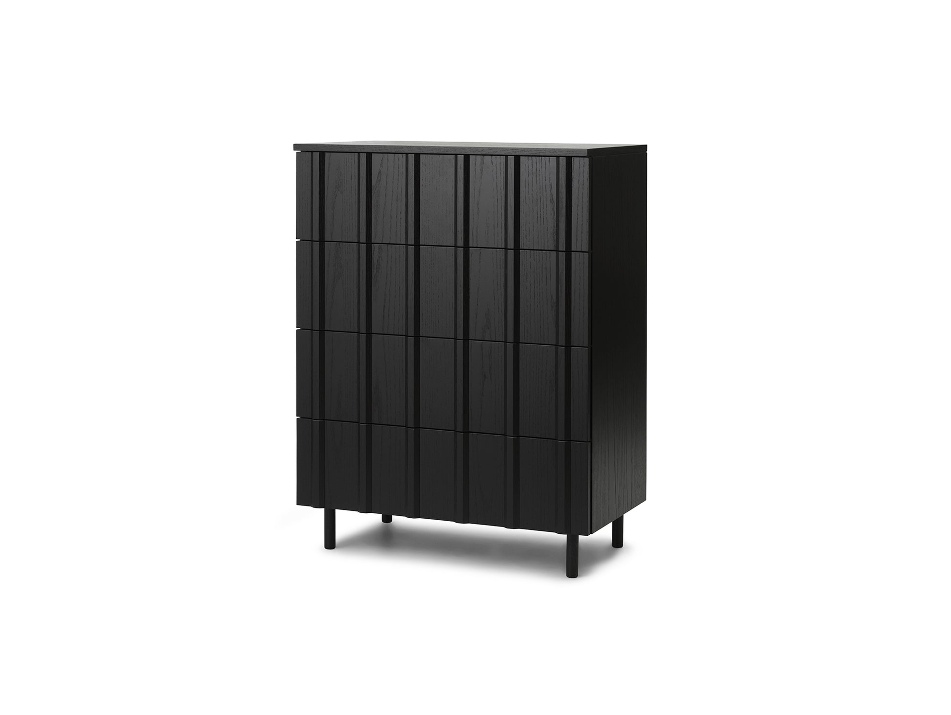 Rib Dresser by Normann Copenhagen - Black Painted Oak Veneer