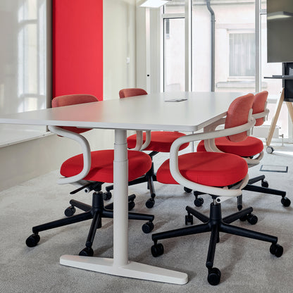 Allstar Office Chair by Vitra - Hopsak 63 Red Poppy Red Seat / Hopsak 68 Pink Poppy Red Backrest (F60)