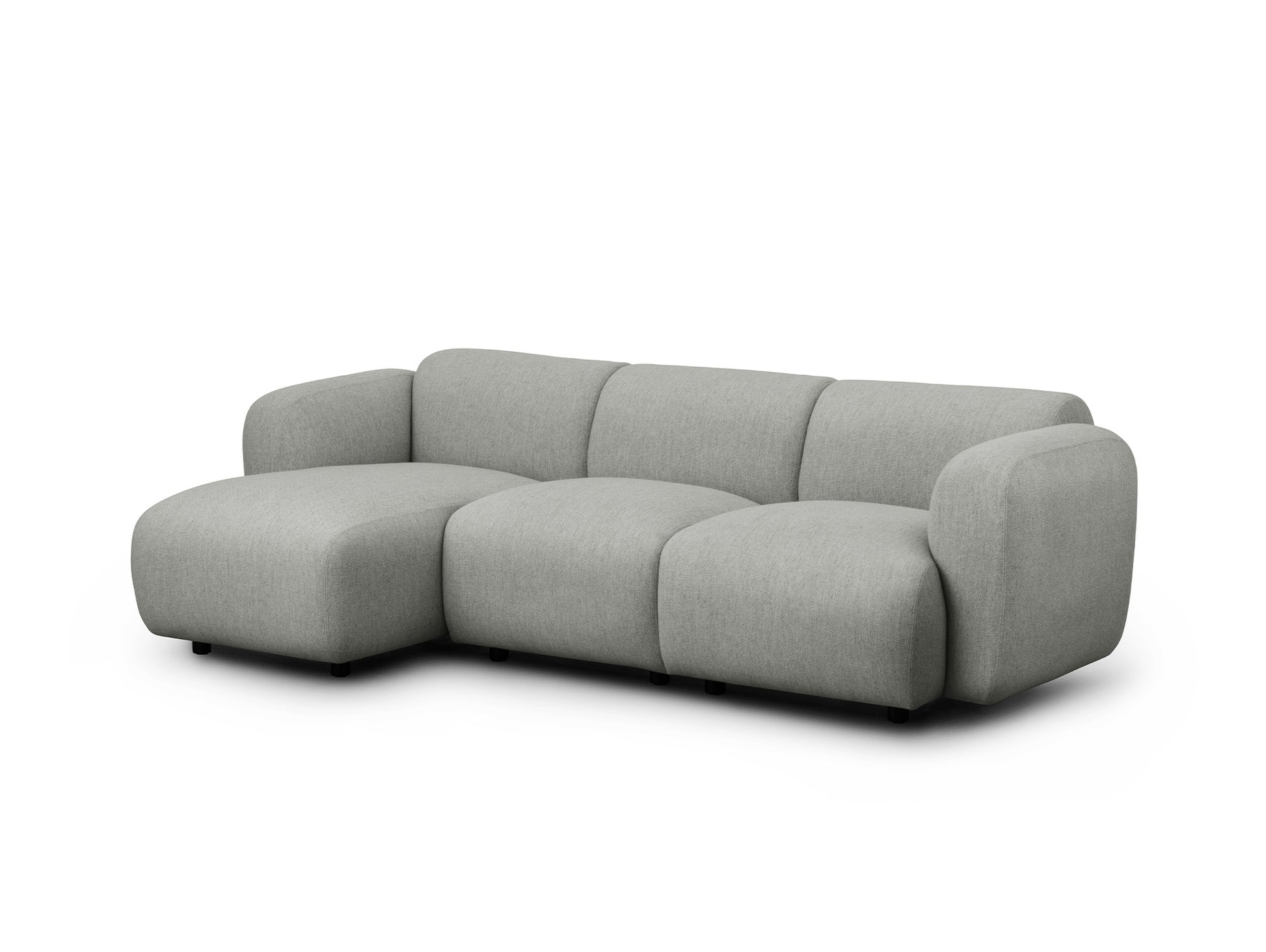 Swell 3-Seater with Chaise Longue - Left Armrest Sofa by Normann Copenhagen / Hallingdal 65 110
