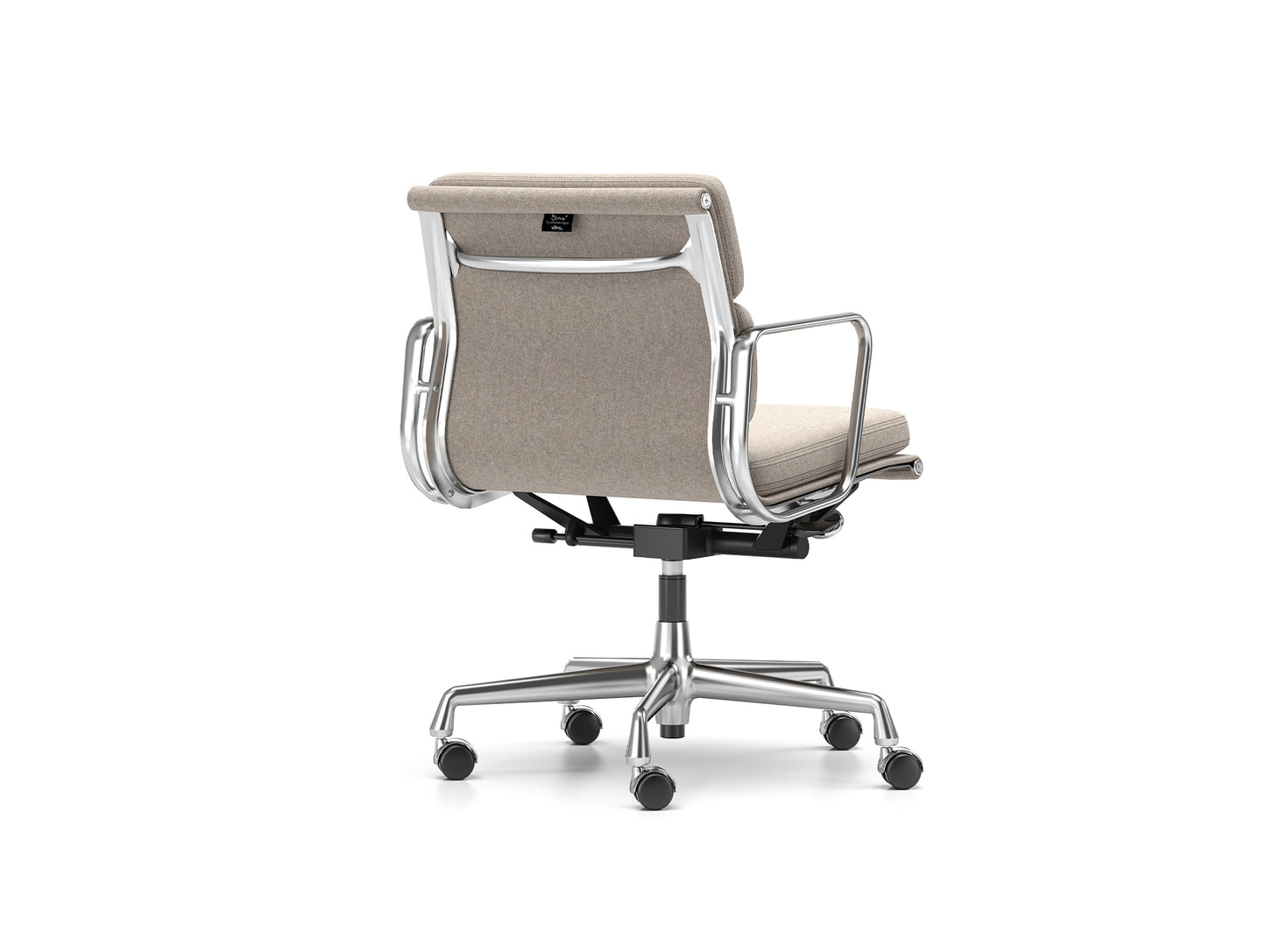 Soft Pad Work Chair EA 217 by Vitra - Chromed Aluminium / Cosy 2 Fossil (F80)