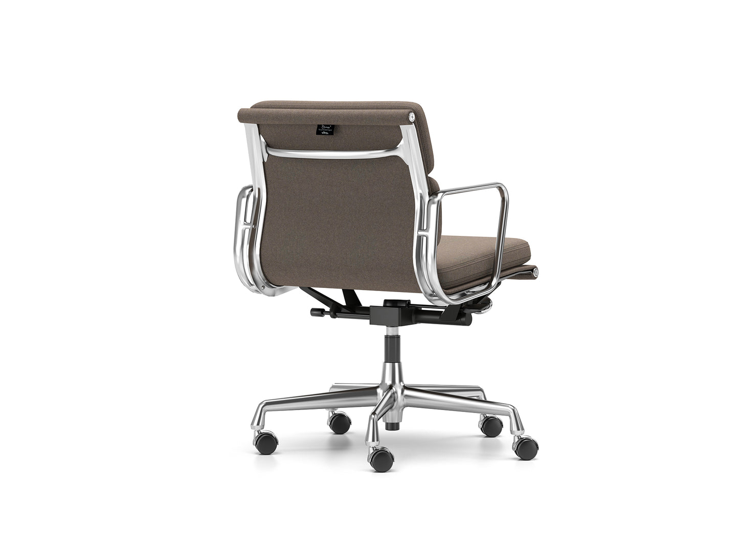 Soft Pad Work Chair EA 217 by Vitra - Chromed Aluminium / Cosy 2 Nutmeg (F80)