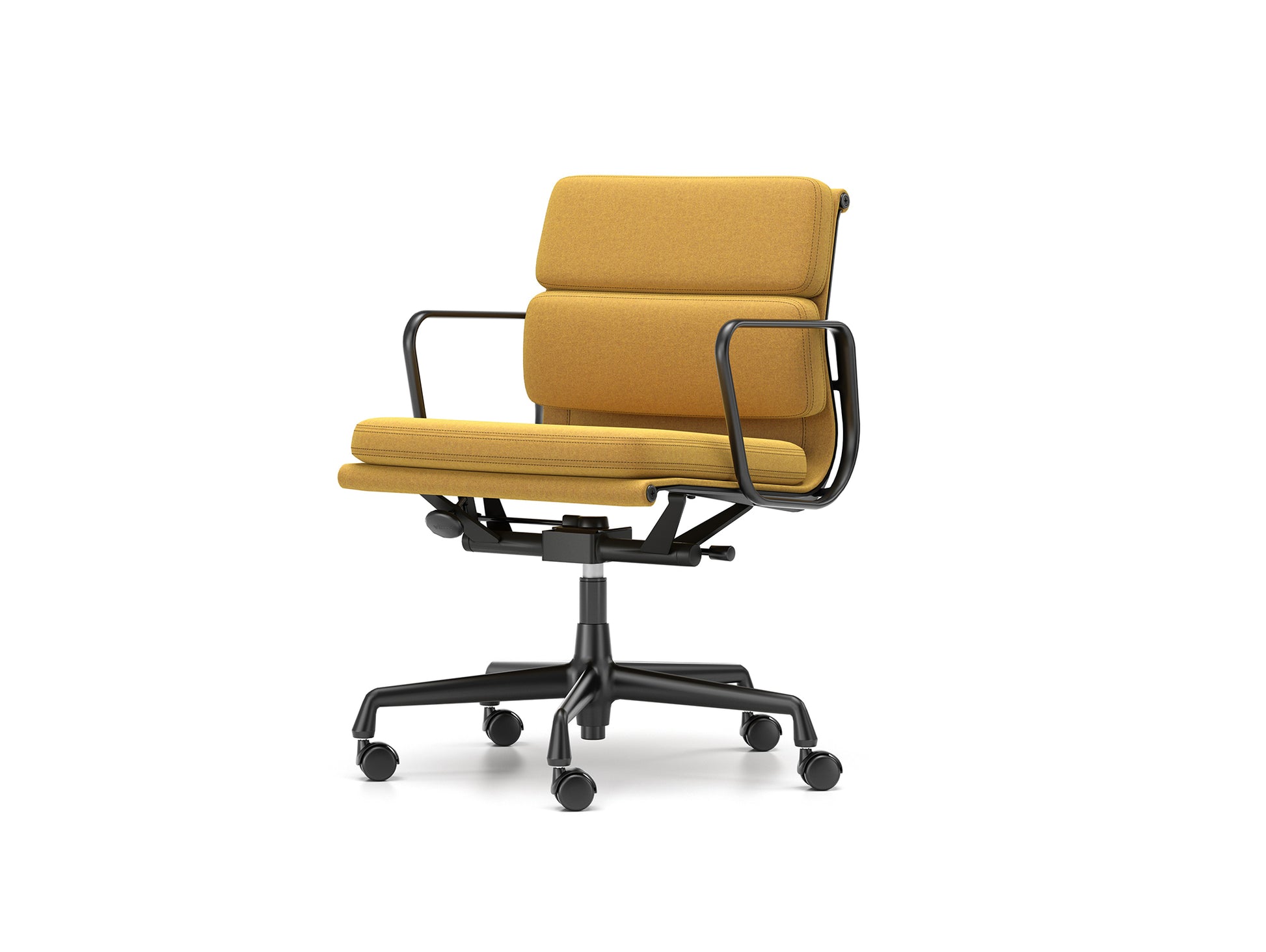 Soft Pad Work Chair EA 217 by Vitra - Black Aluminium / Cosy 2 Canola