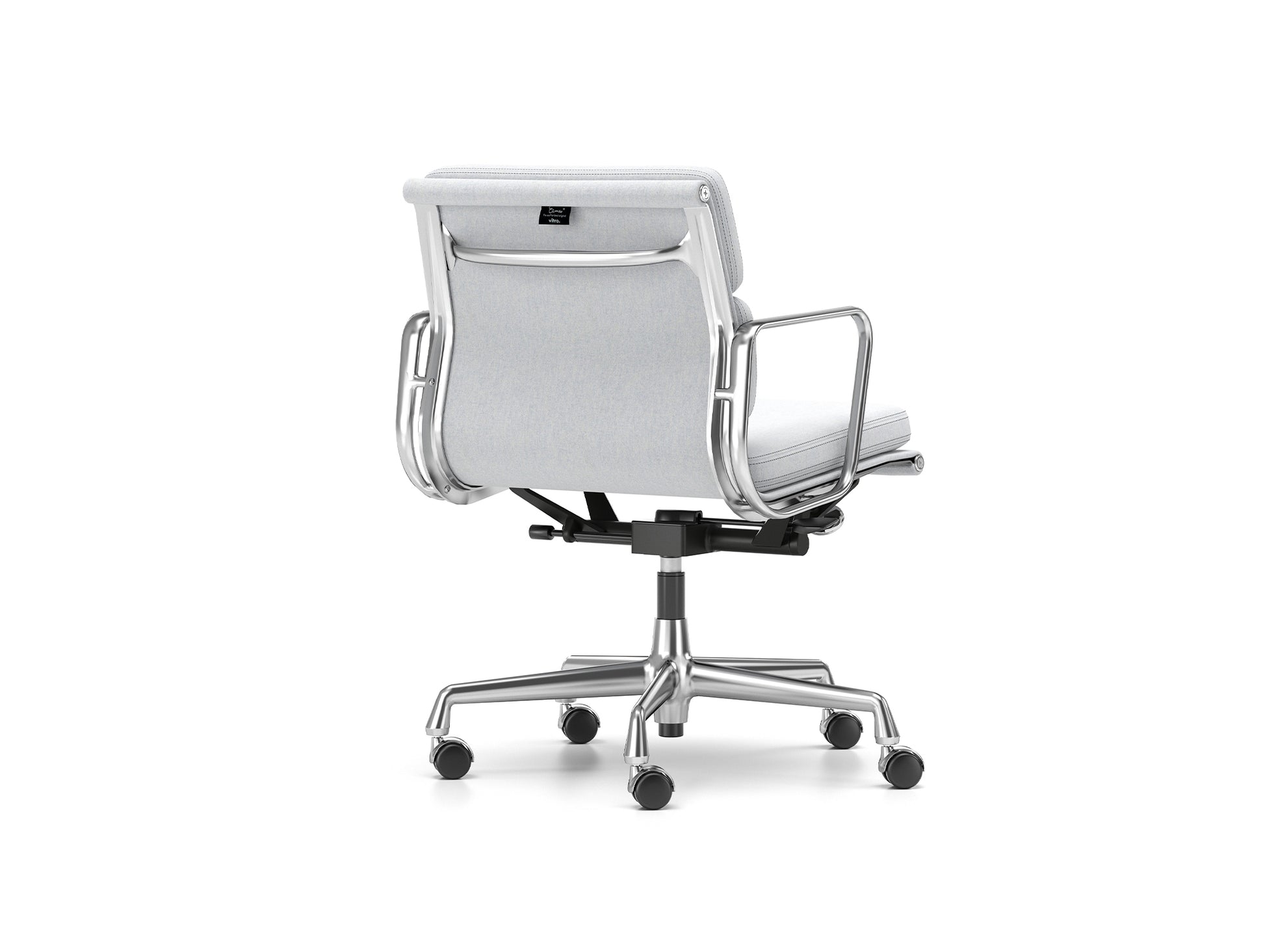 Soft Pad Work Chair EA 217 by Vitra - Chromed Aluminium / Cosy 2 Pale Blue