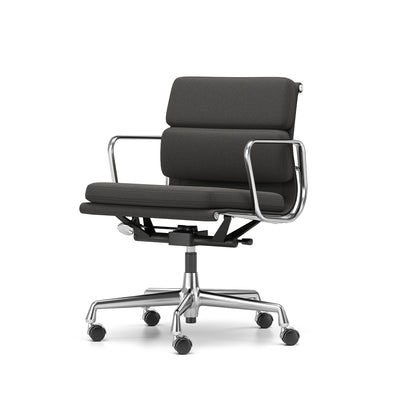 Soft Pad Work Chair EA 217 by Vitra - Chromed Aluminium / Cosy 2 Merino Black