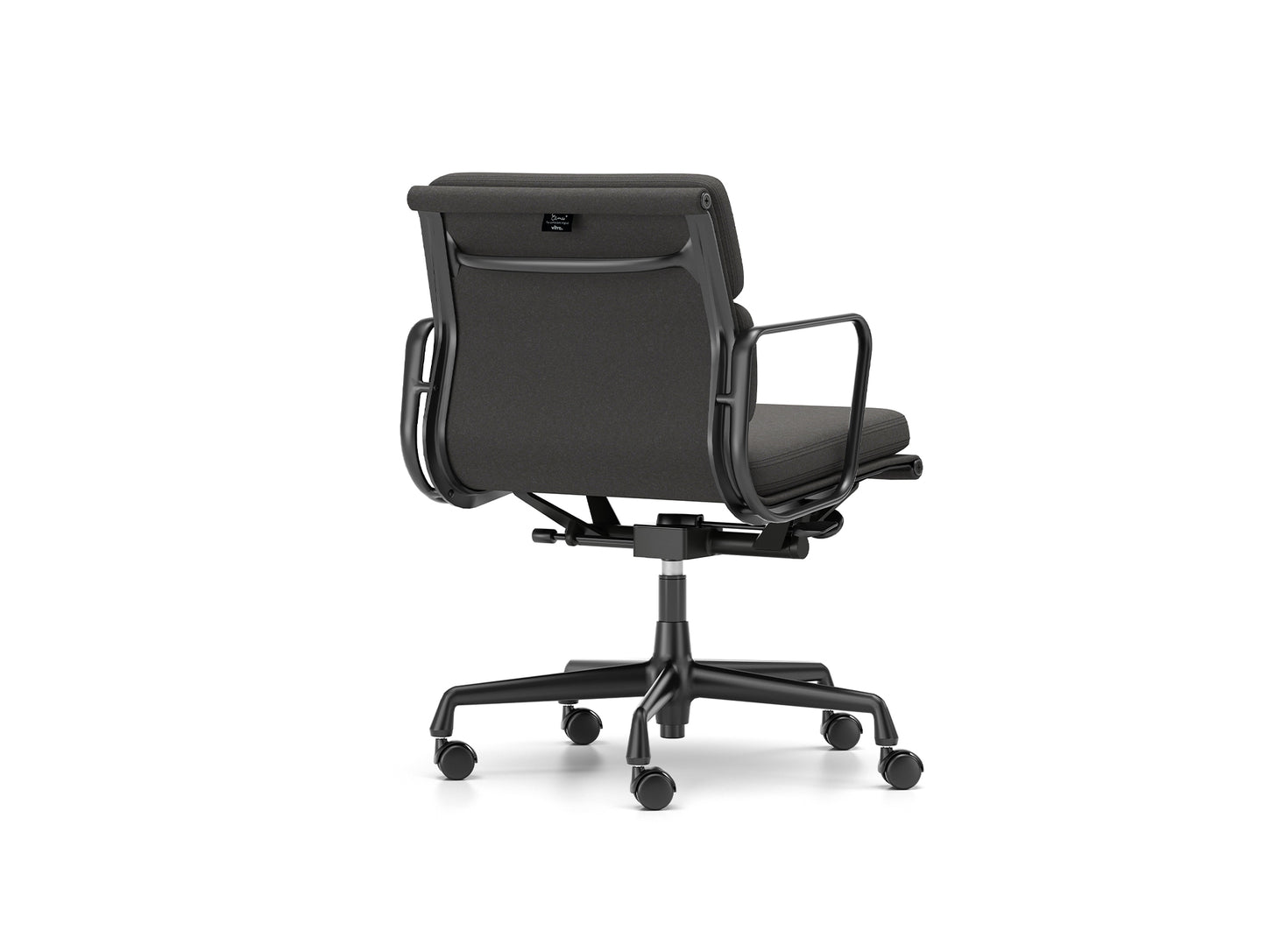 Soft Pad Work Chair EA 217 by Vitra - Black Aluminium / Cosy 2 Merino Black