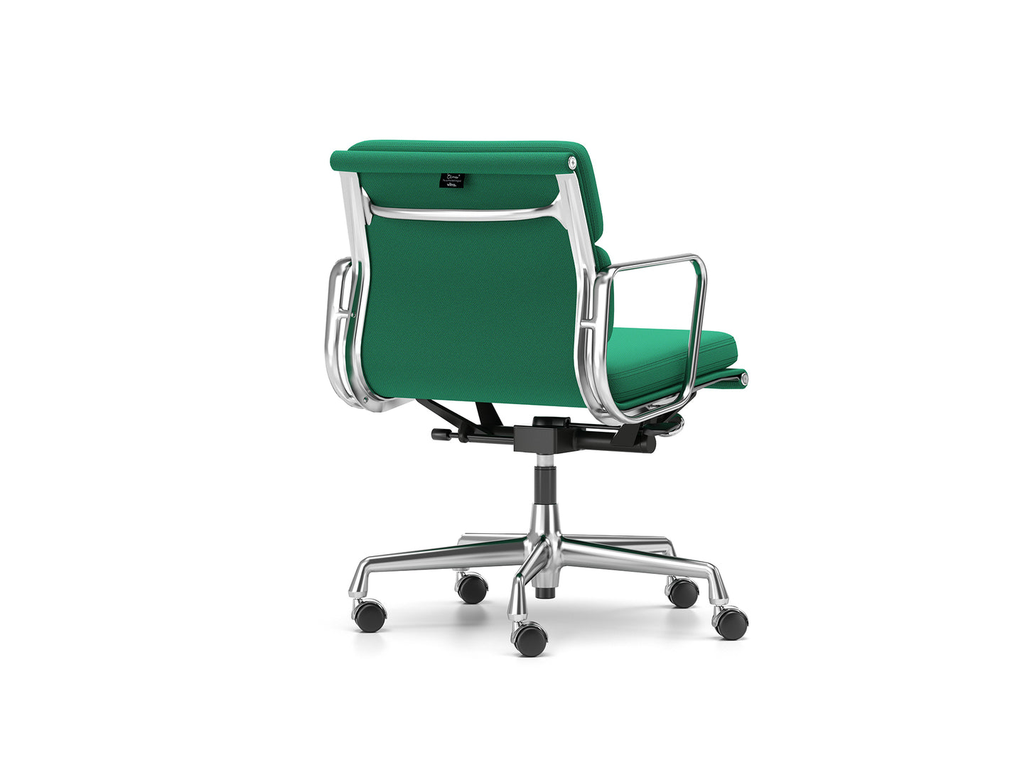 Soft Pad Work Chair EA 217 by Vitra - Chromed Aluminium / Laser RE Emerald Malachite