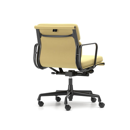 Soft Pad Work Chair EA 217 by Vitra - Chromed Aluminium / Laser RE Cream Mustard