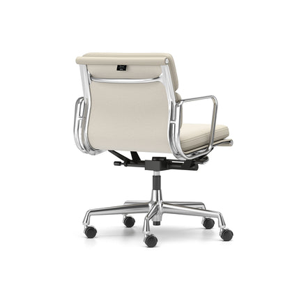 Soft Pad Work Chair EA 217 by Vitra - Chromed Aluminium / Clay Premium F Leather