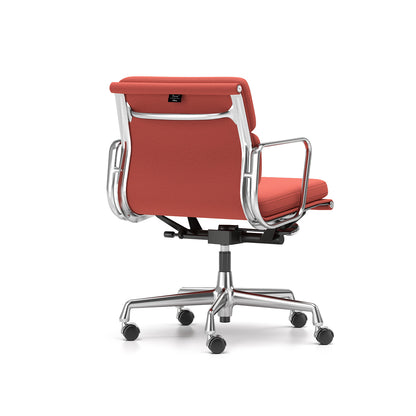 Soft Pad Work Chair EA 217 by Vitra - Chromed Aluminium / Brick Dark Red