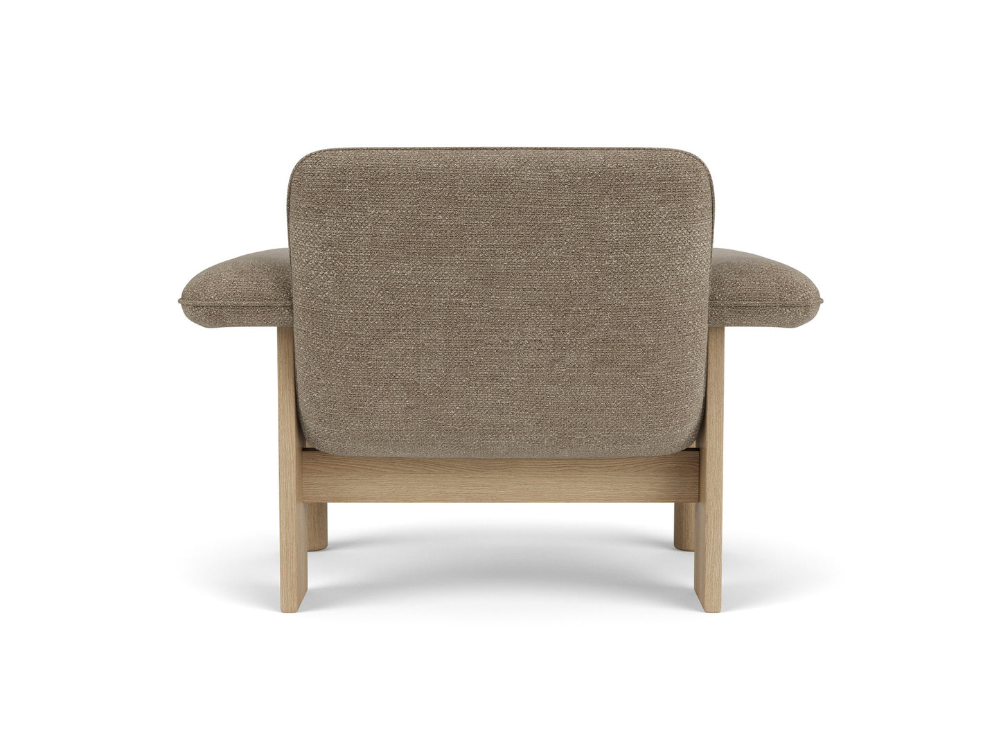 Brasilia Low Back Lounge Chair by Audo Copenhagen - Oiled Oak / UK Barnum Boucle 04