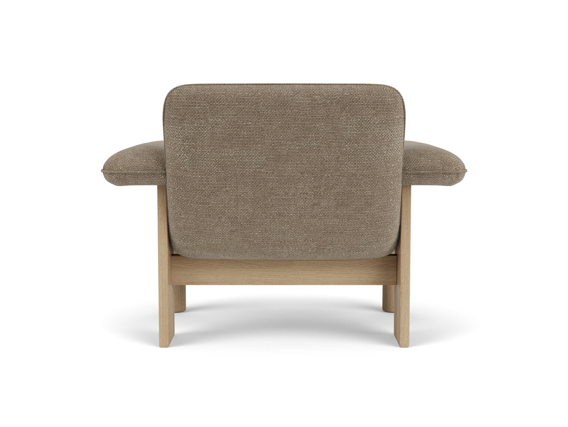 Brasilia Low Back Lounge Chair by Audo Copenhagen - Oiled Oak / UK Barnum Boucle 04