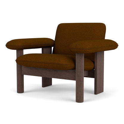 Brasilia Low Back Lounge Chair by Audo Copenhagen - Dark Stained Oak / Baru 450