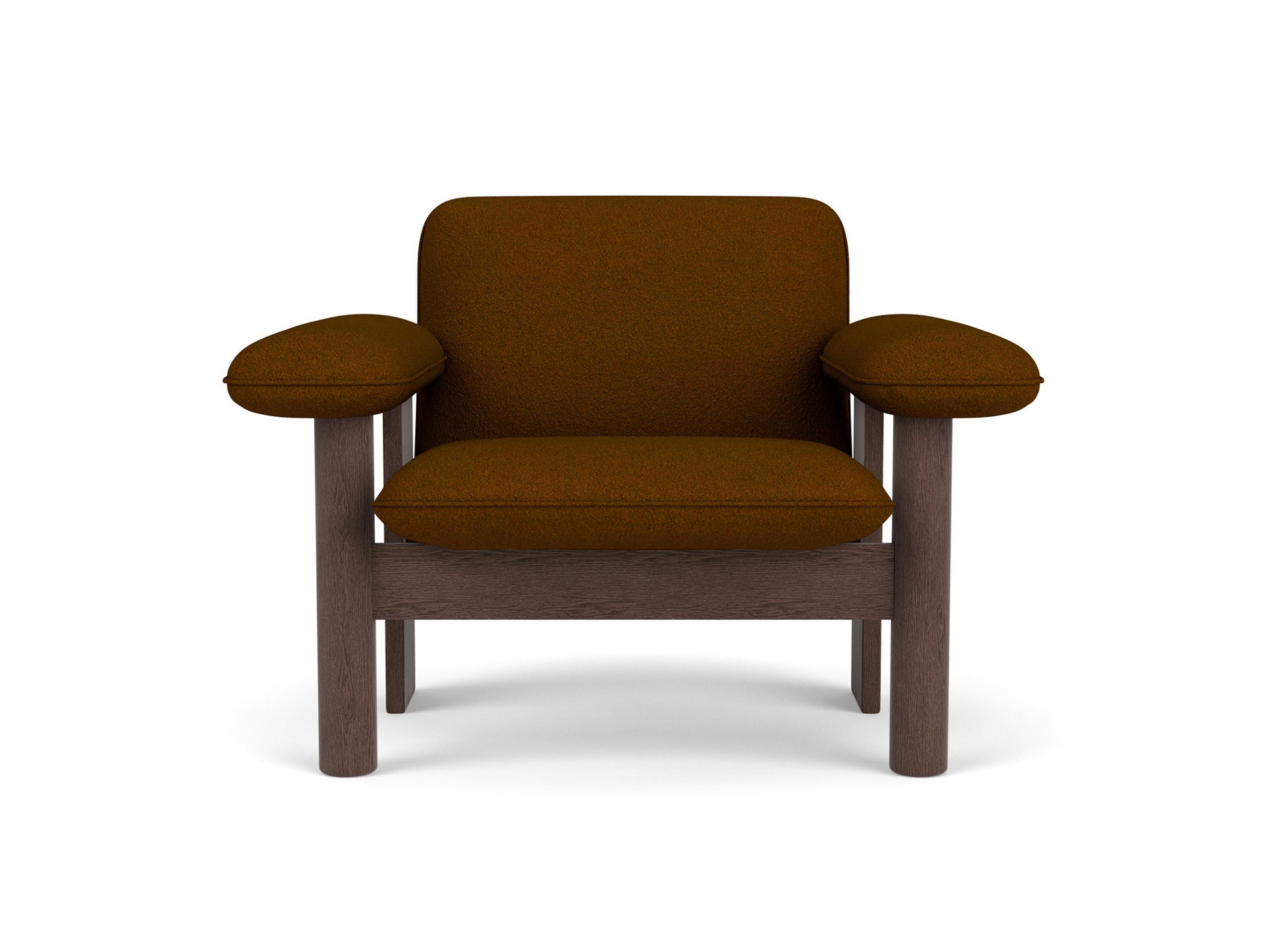 Brasilia Low Back Lounge Chair by Audo Copenhagen - Dark Stained Oak / Baru 450