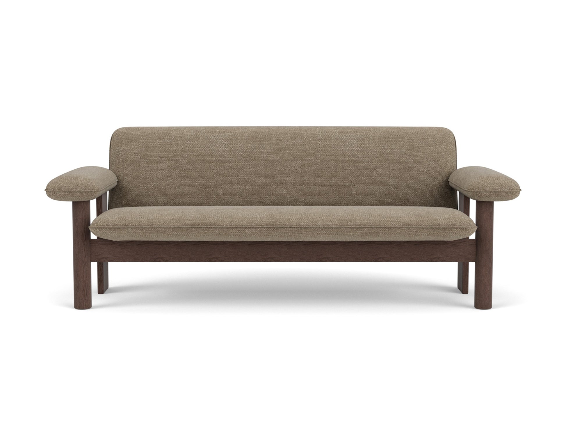 Brasilia 2-Seater Sofa by Audo Copenhagen - Dark Stained Oak Base / Barnum Boucle 04