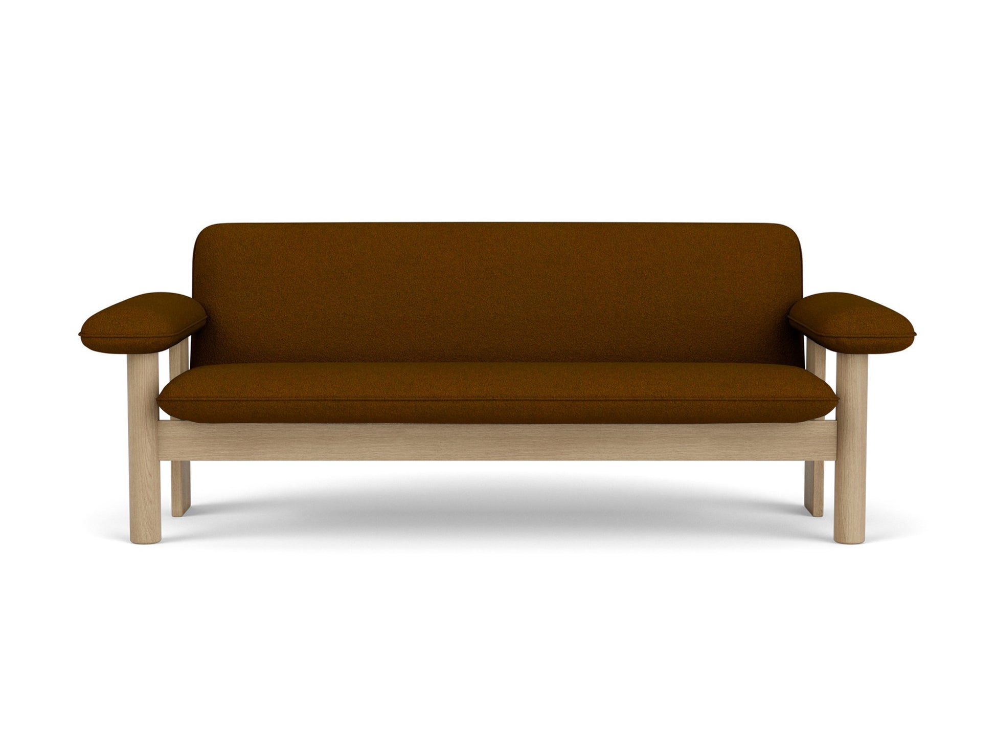 Brasilia 2-Seater Sofa by Audo Copenhagen - Oak Base / Baru 450