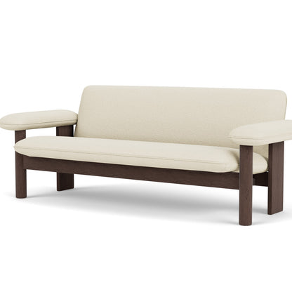 Brasilia 2-Seater Sofa by Audo Copenhagen - Dark Stained Oak Base / Baru 200