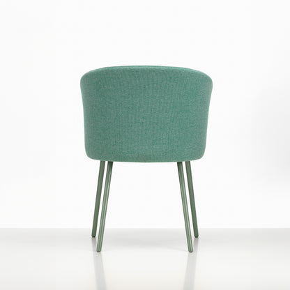 Mikado Mikado Armchair by Vitra - Mint Powder-Coated Aluminium / Dumet 27 Pale Blue Emerald (F80)