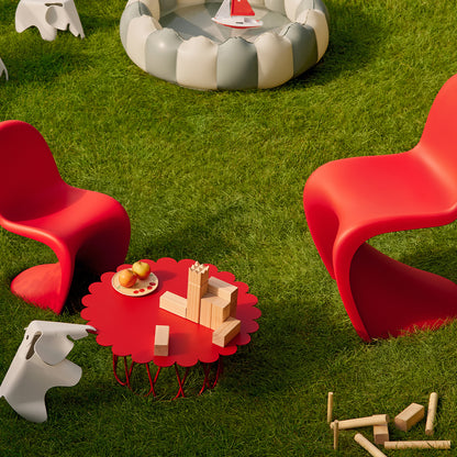 Flower Table by Vitra - Red Powder-Coated Steel