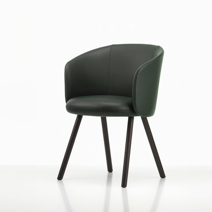 Mikado Mikado Armchair by Vitra - Dark Oak / Leather Premium F 59 Jade (L50)