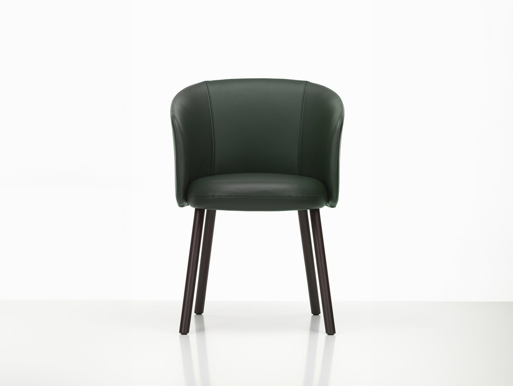 Mikado Mikado Armchair by Vitra - Dark Oak / Leather Premium F 59 Jade (L50)