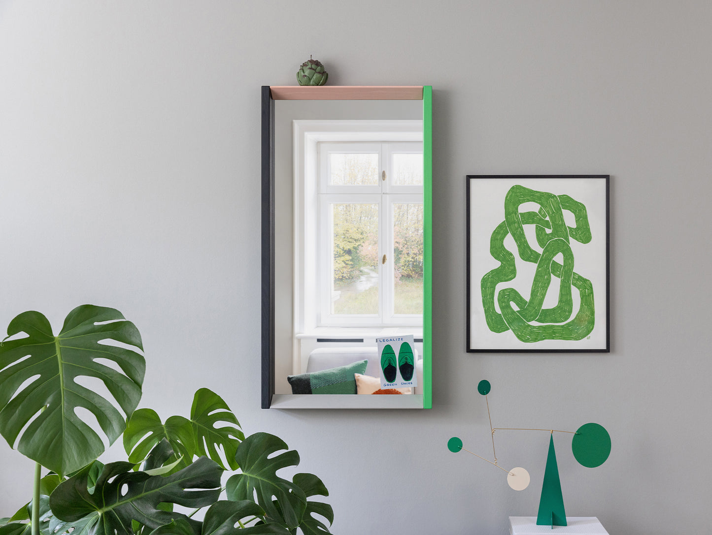 Colour Frame Mirrors