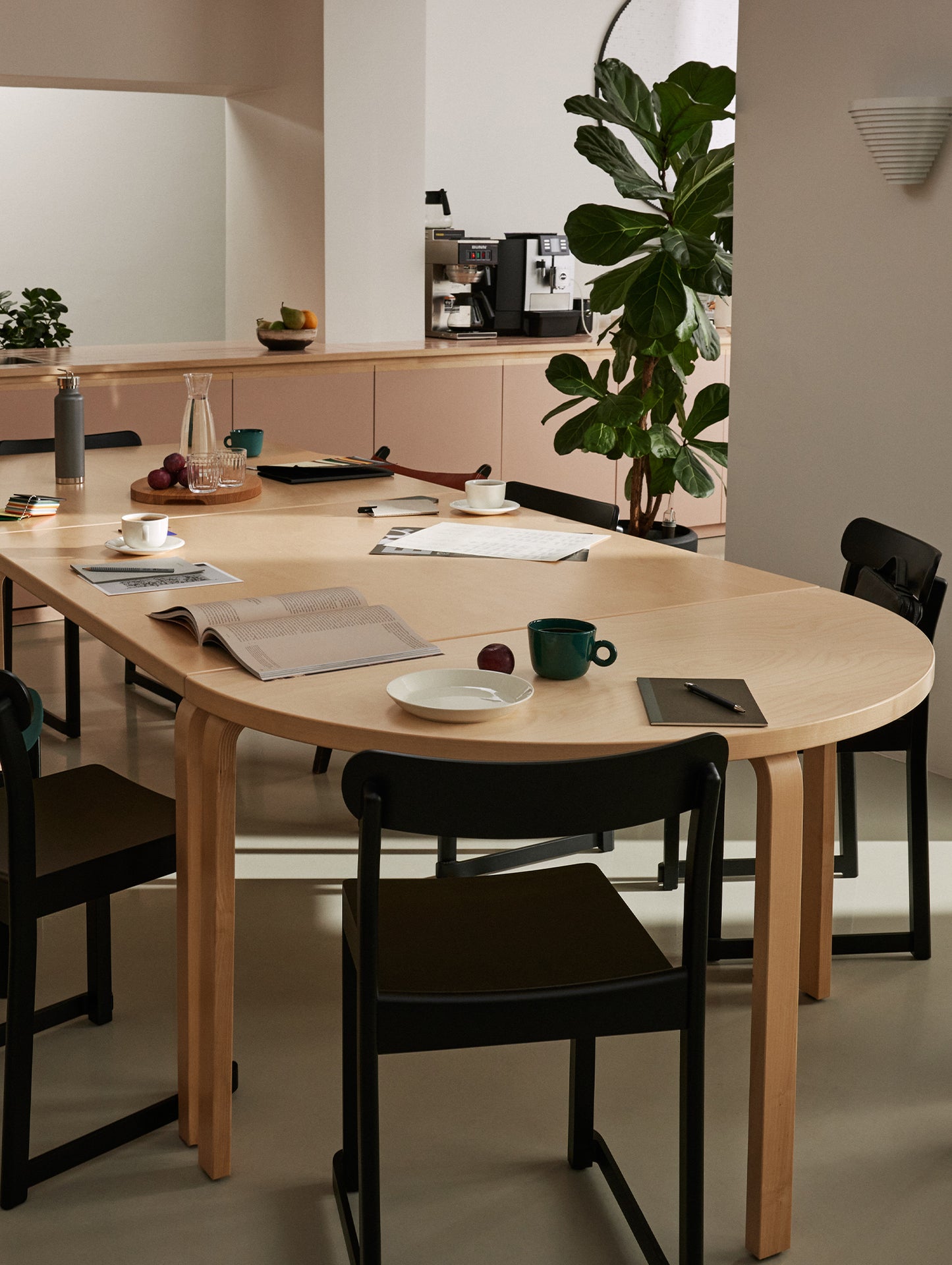 Aalto Table Half-Round by Artek