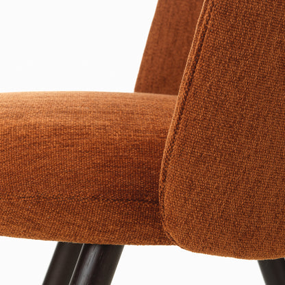 Mikado Side Chair by Vitra - Dark stained solid oak / Iroko 2 15 Cognac (F80)