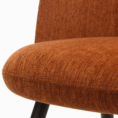 Mikado Side Chair by Vitra - Dark stained solid oak / Iroko 2 15 Cognac (F80)