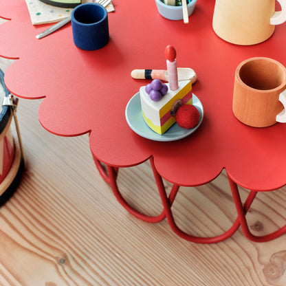 Flower Table by Vitra - Small / Red Powder-Coated Steel