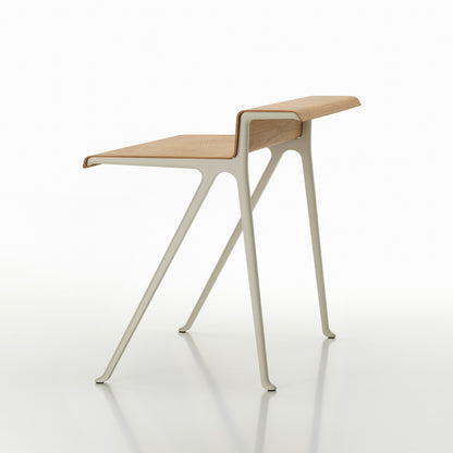 Courier Desk by Vitra - Light Oak Veneer Tabletop / Chalk Aluminium Base