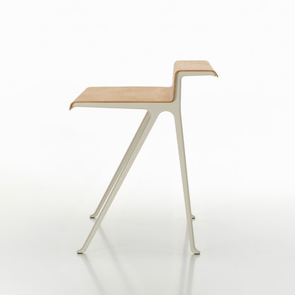 Courier Desk by Vitra - Light Oak Veneer Tabletop / Chalk Aluminium Base