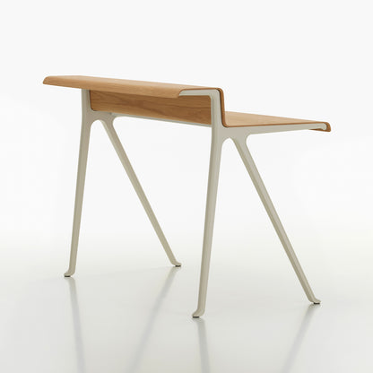 Courier Desk by Vitra - Light Oak Veneer Tabletop / Chalk Aluminium Base