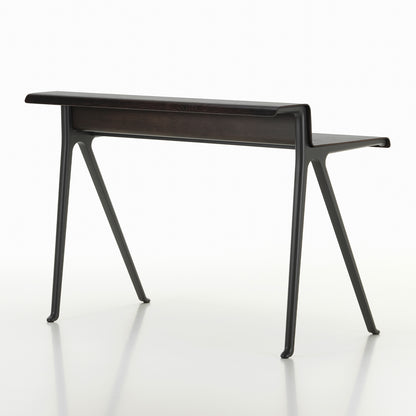 Courier Desk by Vitra - Dark Oak Veneer / Deep Black Aluminium Base