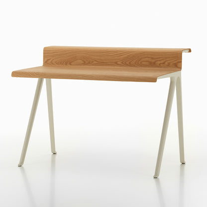Courier Desk by Vitra - Light Oak Veneer Tabletop / Chalk Aluminium Base