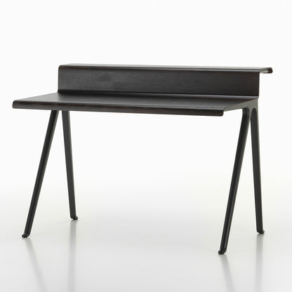 Courier Desk by Vitra - Dark Oak Veneer / Deep Black Aluminium Base