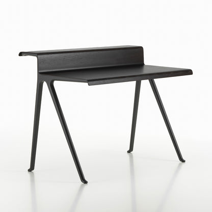Courier Desk by Vitra - Dark Oak Veneer / Deep Black Aluminium Base