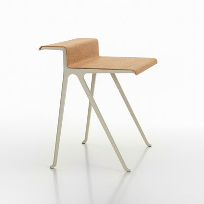 Courier Desk by Vitra - Light Oak Veneer Tabletop / Chalk Aluminium Base