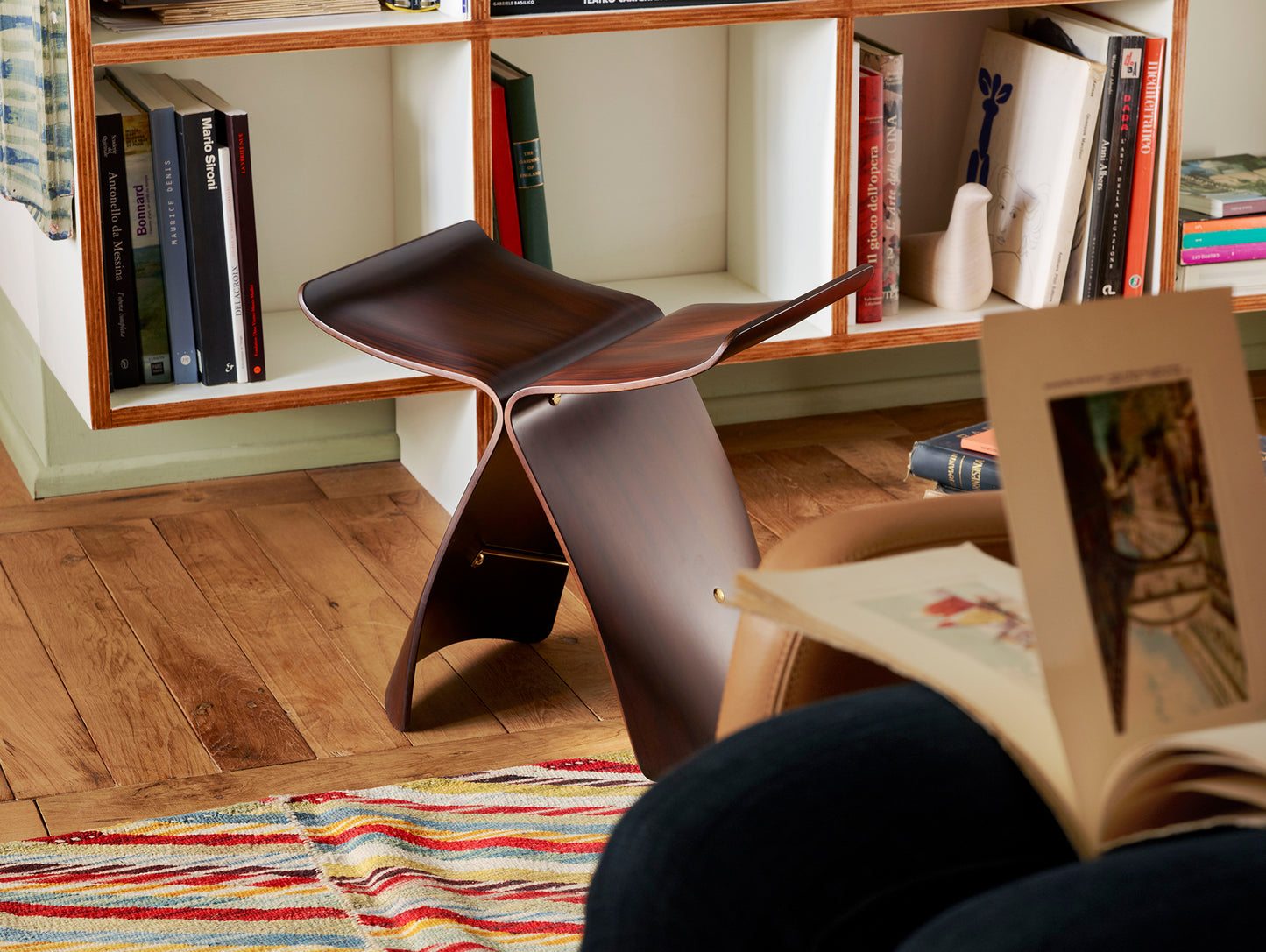 Butterfly Stool by Vitra - Palisander