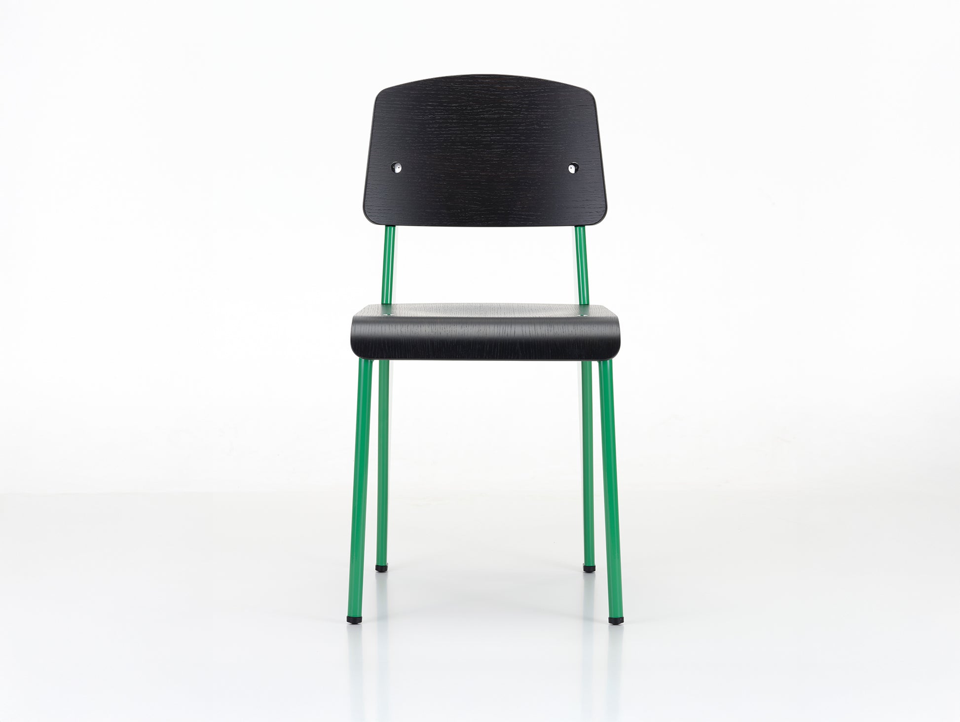 Standard Chair by Vitra - 18 Prouve Blé Vert / 04 Dark Oak