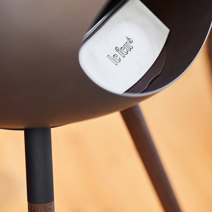 Ground High Fireplace by Le Feu - Mocca Dome / Black Bowl / Smoked Oak Base
