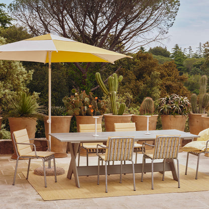 Terrazza Parasol by HAY - Hexagon / Off White and Ochre
