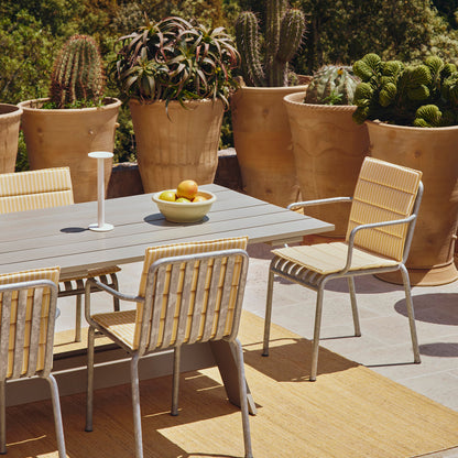 Crate Dining Table by HAY - Length: 230 cm / London Fog Lacquered Pinewood
