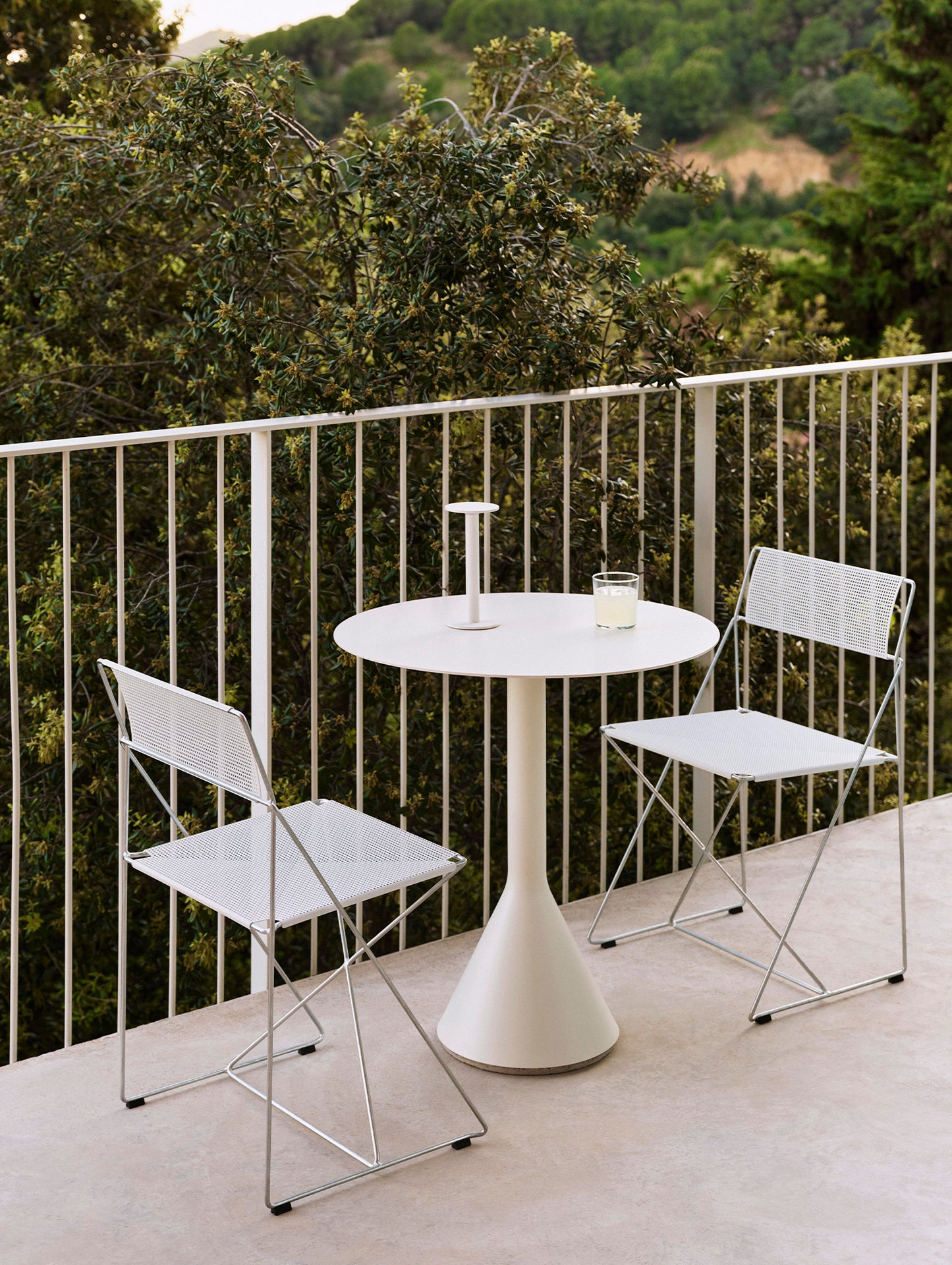 Palissade Cone Table by HAY - D70 / Cream White